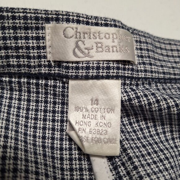 Christopher and Banks Cropped Pants Capri Side Zip Womens 14‎ - Picture 5 of 8